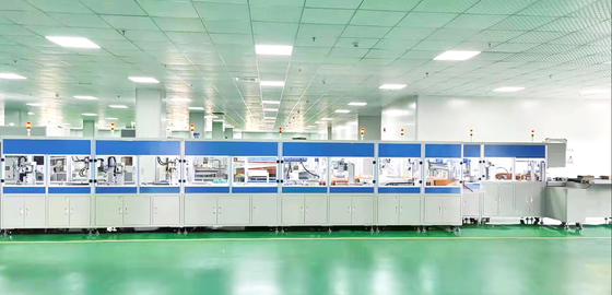 Linea di assemblaggio del pacchetto di batterie a ioni di litio completamente automatico